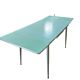Table à manger extensible vintage en Formica bleu ciel