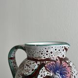 Pichet décoratif ancien en céramique