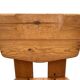 Vintage Brutalist Pine Chair 1970s Minimalist Wood Design