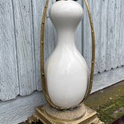 Porcelain and bronze vase