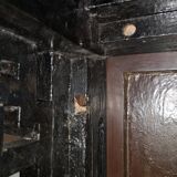 Japanese coffee table black and gold lacquer 1900