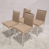 Set of 4 Hollywood Regency altuglas design chairs