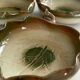 Set of 3 vintage ceramic leaf-shaped dishes, catchalls.