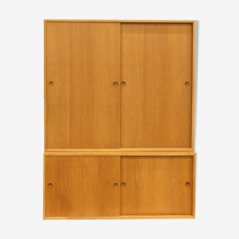 Armoire design vintage en chêne conçue par Børge Mogensen pour Karl Andersson & Söner