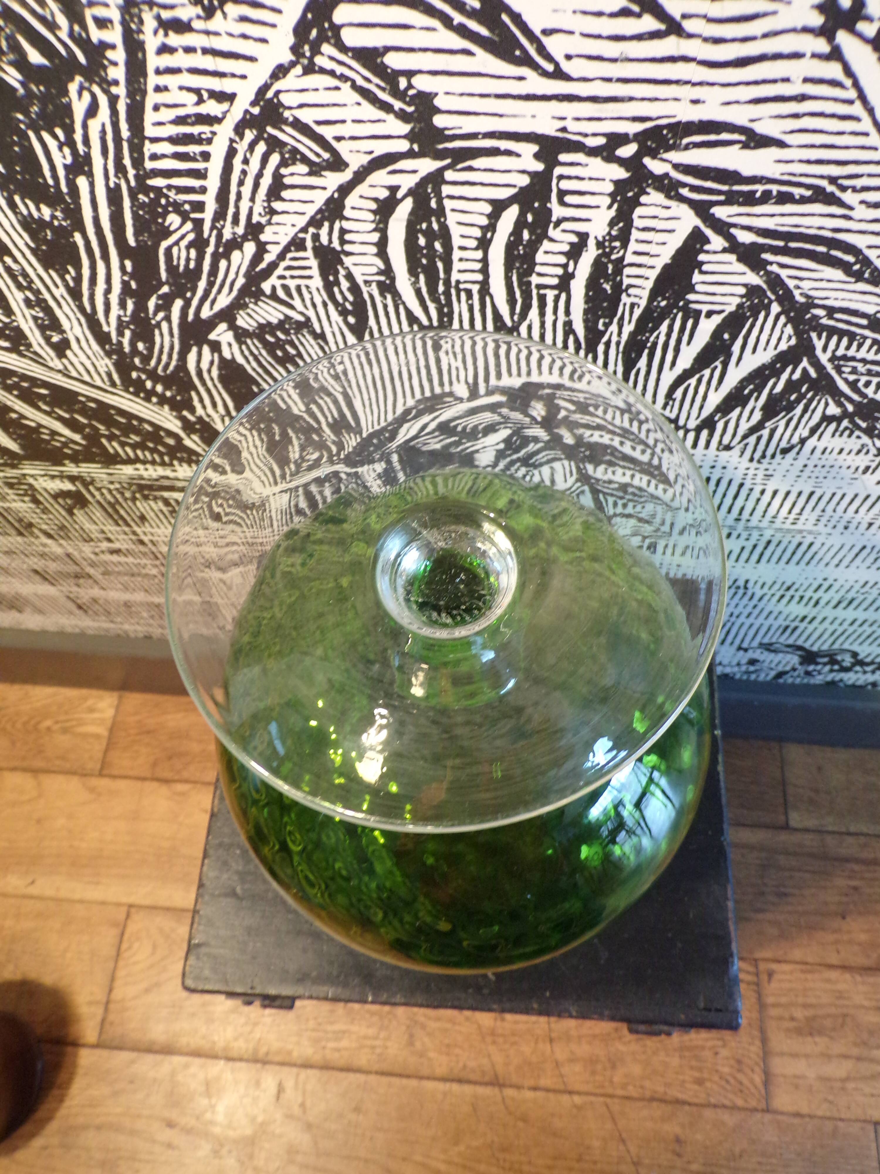 Empoli green vase h=28 cm