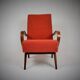 Fauteuil en bois courbé de Ton 1960