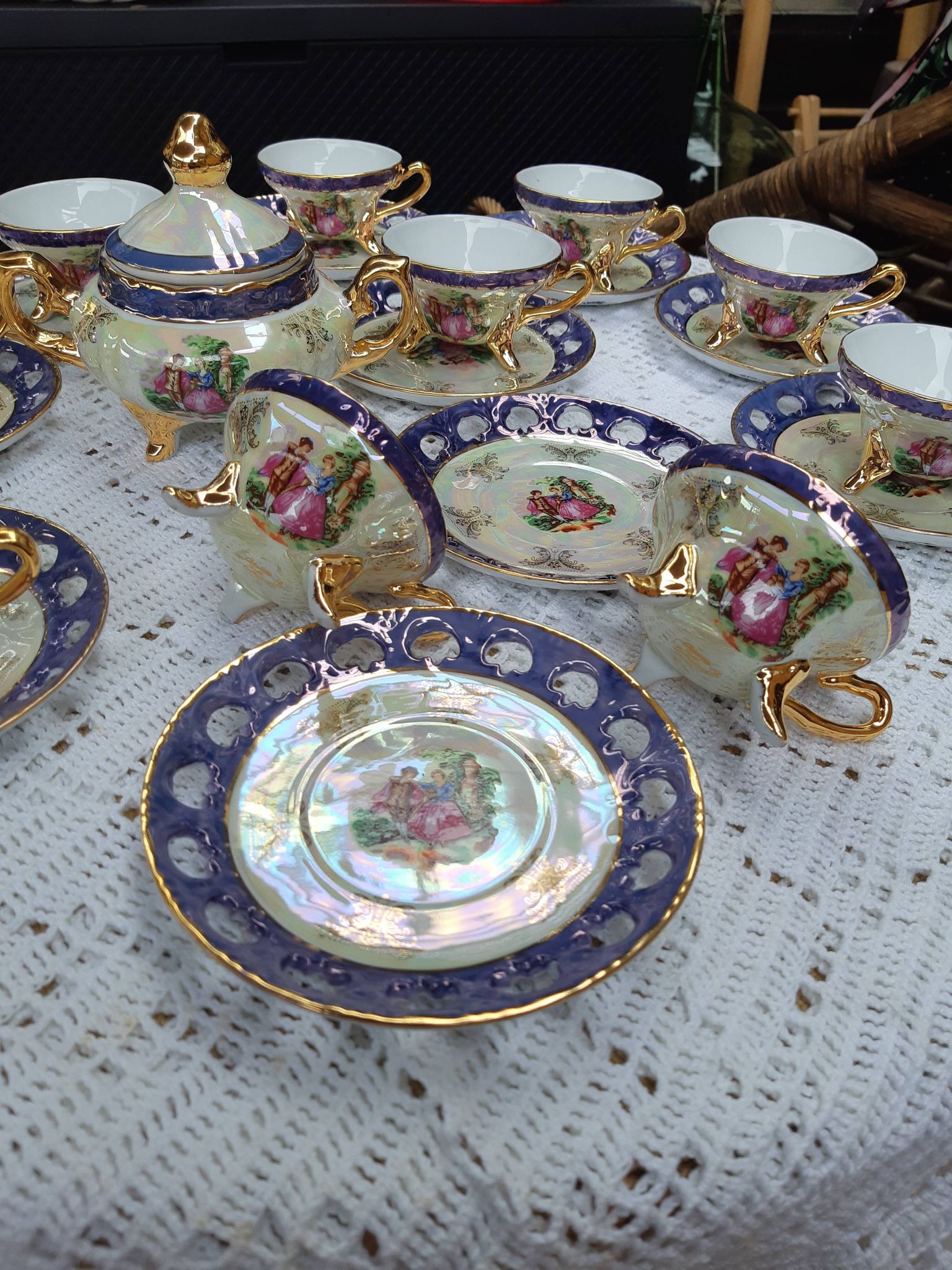 Vintage porcelain café service