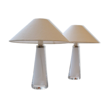 Mid-century table lamps by Carl Fagerlund for Orrefors Sweden RD, 1566