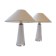 Mid-century table lamps by Carl Fagerlund for Orrefors Sweden RD, 1566