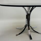 Smoked glass coffee table - Ø90cm