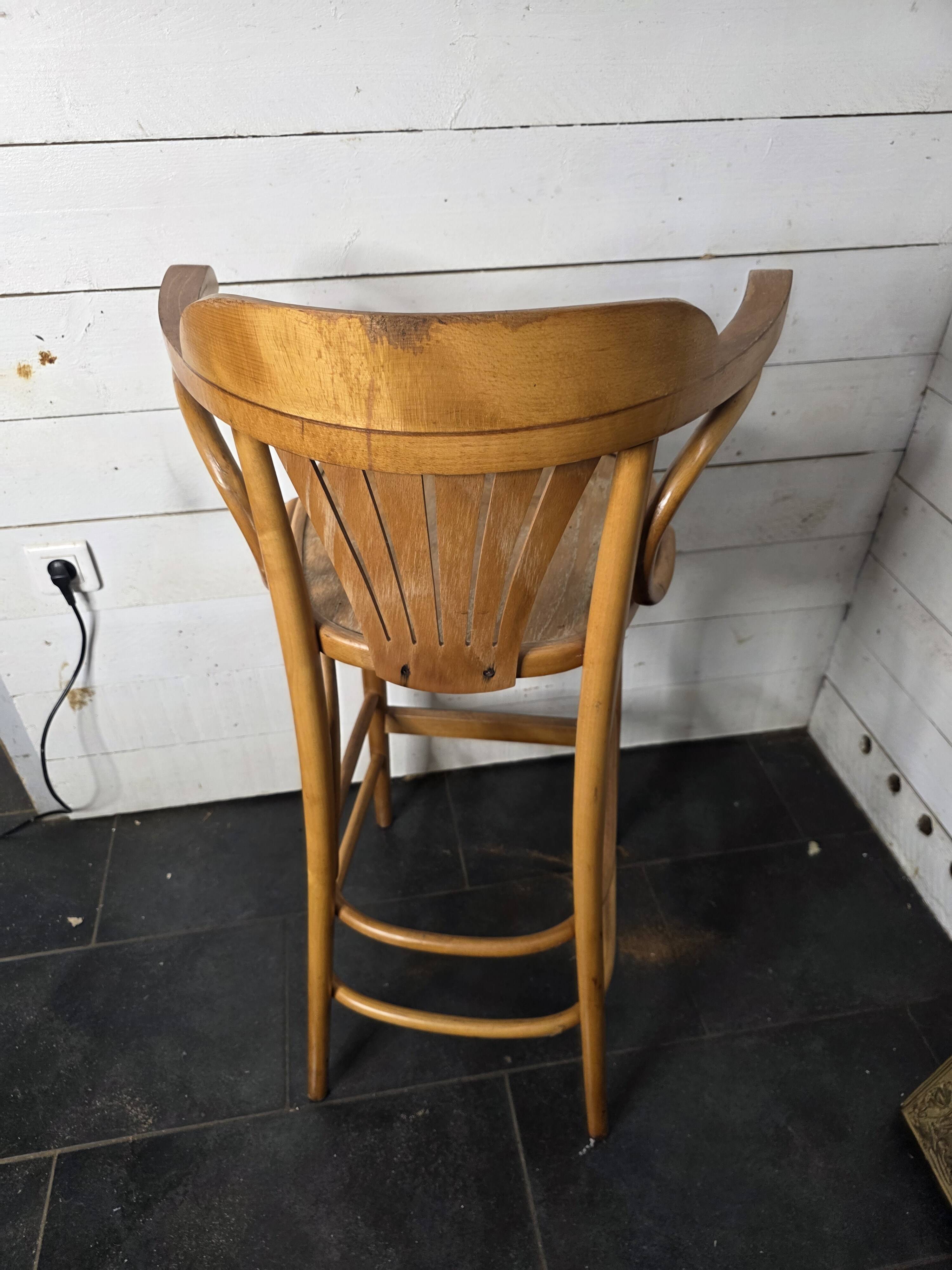 Bentwood bistro stool