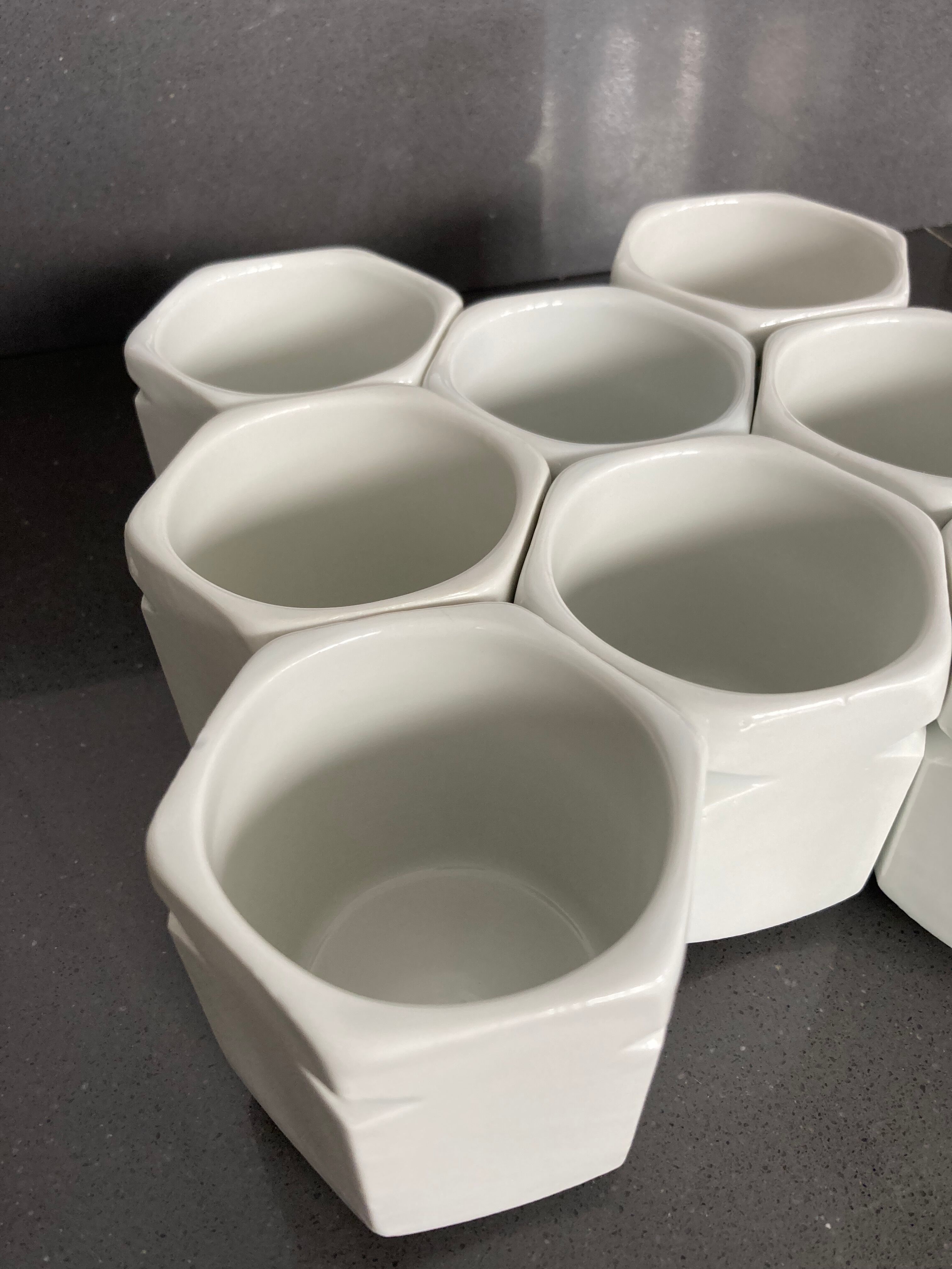 set of 8 jars yogurt porcelain Yalacta