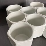 set of 8 jars yogurt porcelain Yalacta