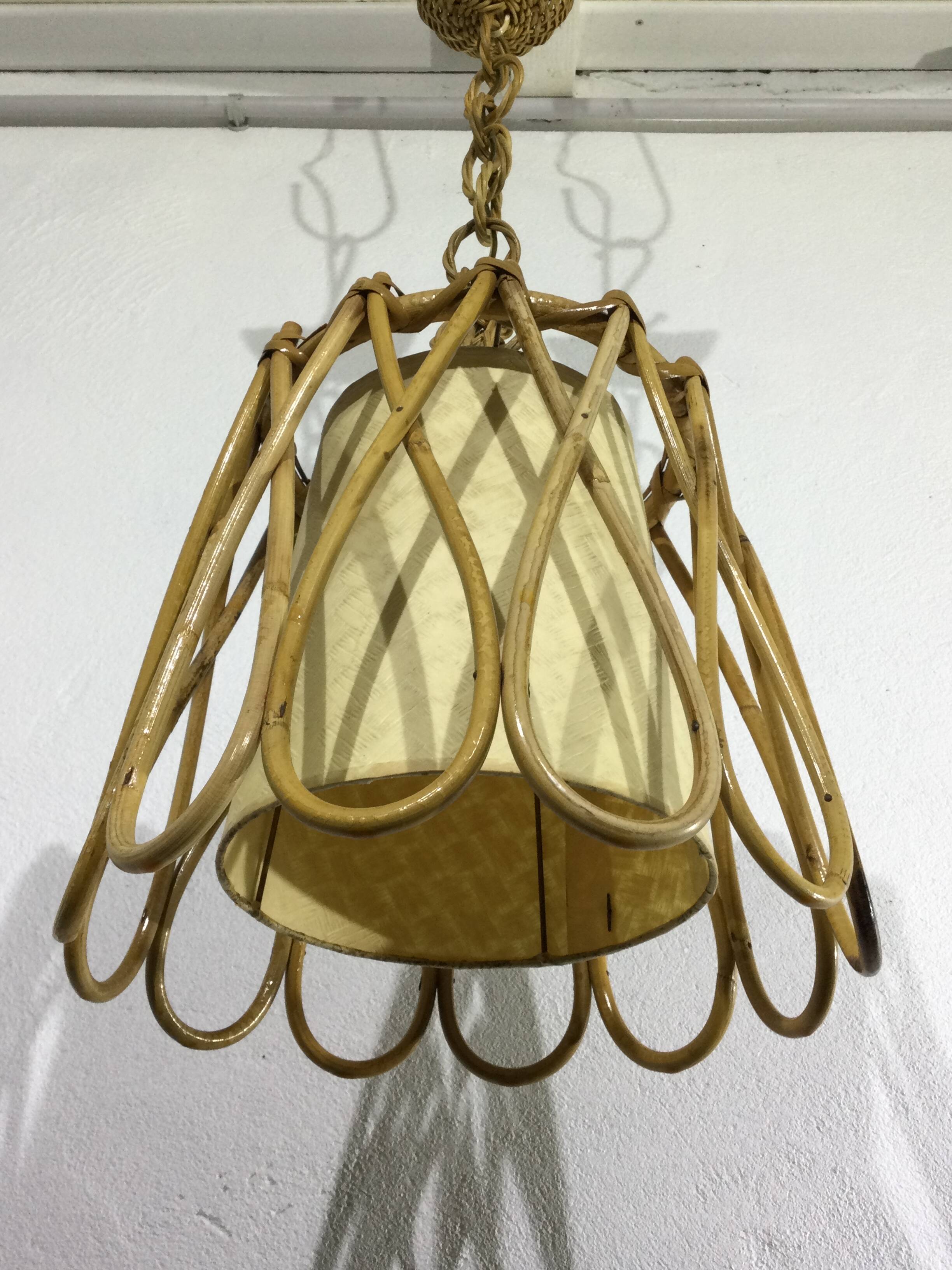 Rattan suspension