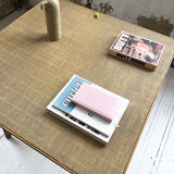 Vintage rattan meal table