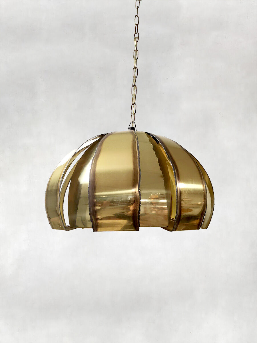 Vintage Danish brass pendant lamp