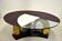 Table low hollywood regency vintage brass and glass