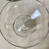 Set of 4 vintage champagne glasses on low feet