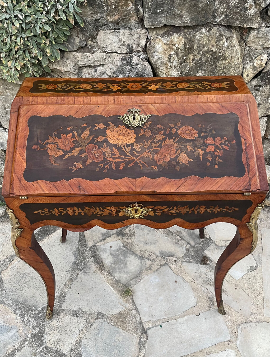 Small Napoleon III Sloping Desk in Marquetry