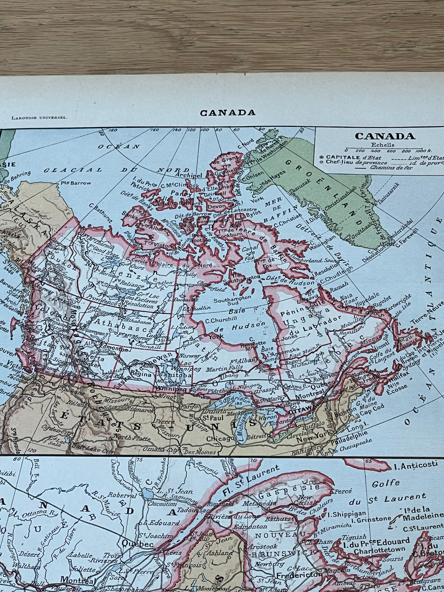 Map of Canada - 20x29cm 1922