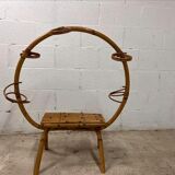 Vintage bamboo plant table