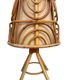 Set of 3 rattan lamps from the 1960s France