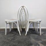 Chaise de salle à manger, canne en bois courbé, n°18, années 1970