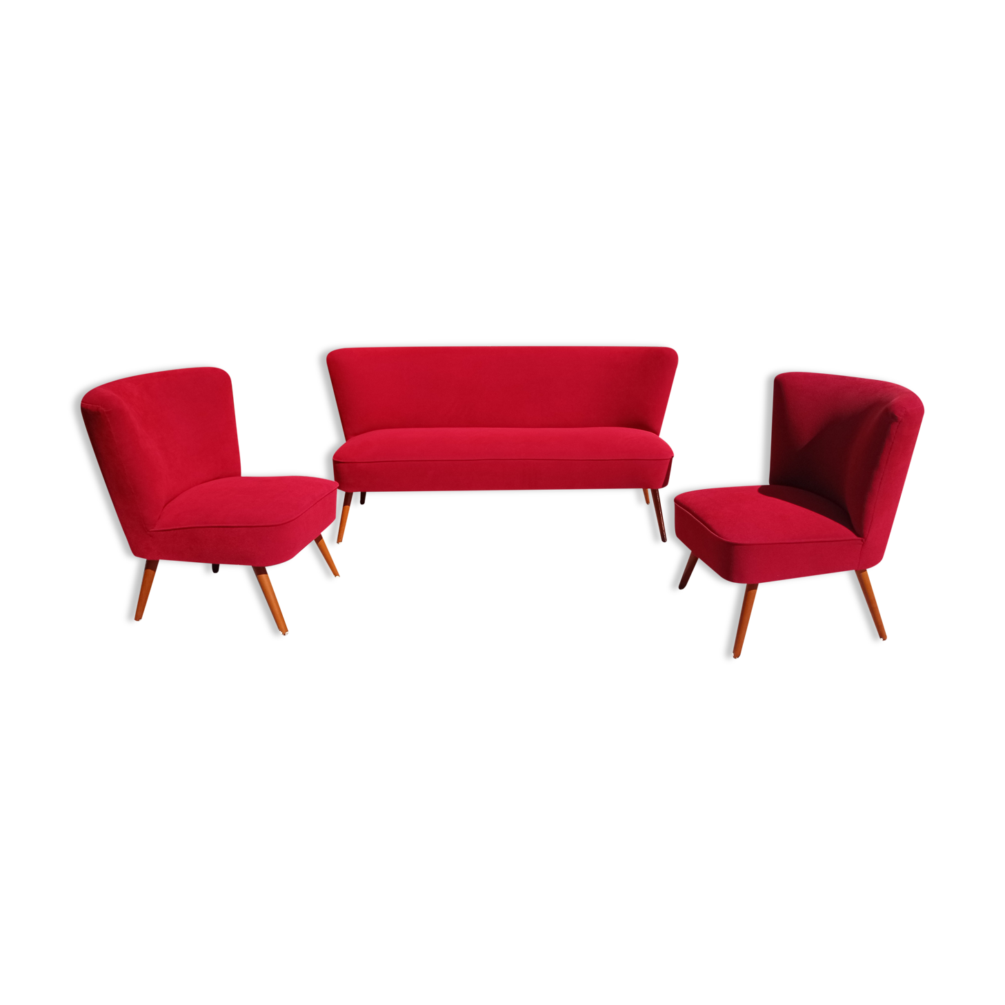 Sofa set and cocktail chairs