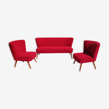 Sofa set and cocktail chairs