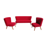 Ensemble canapé et fauteuils cocktail