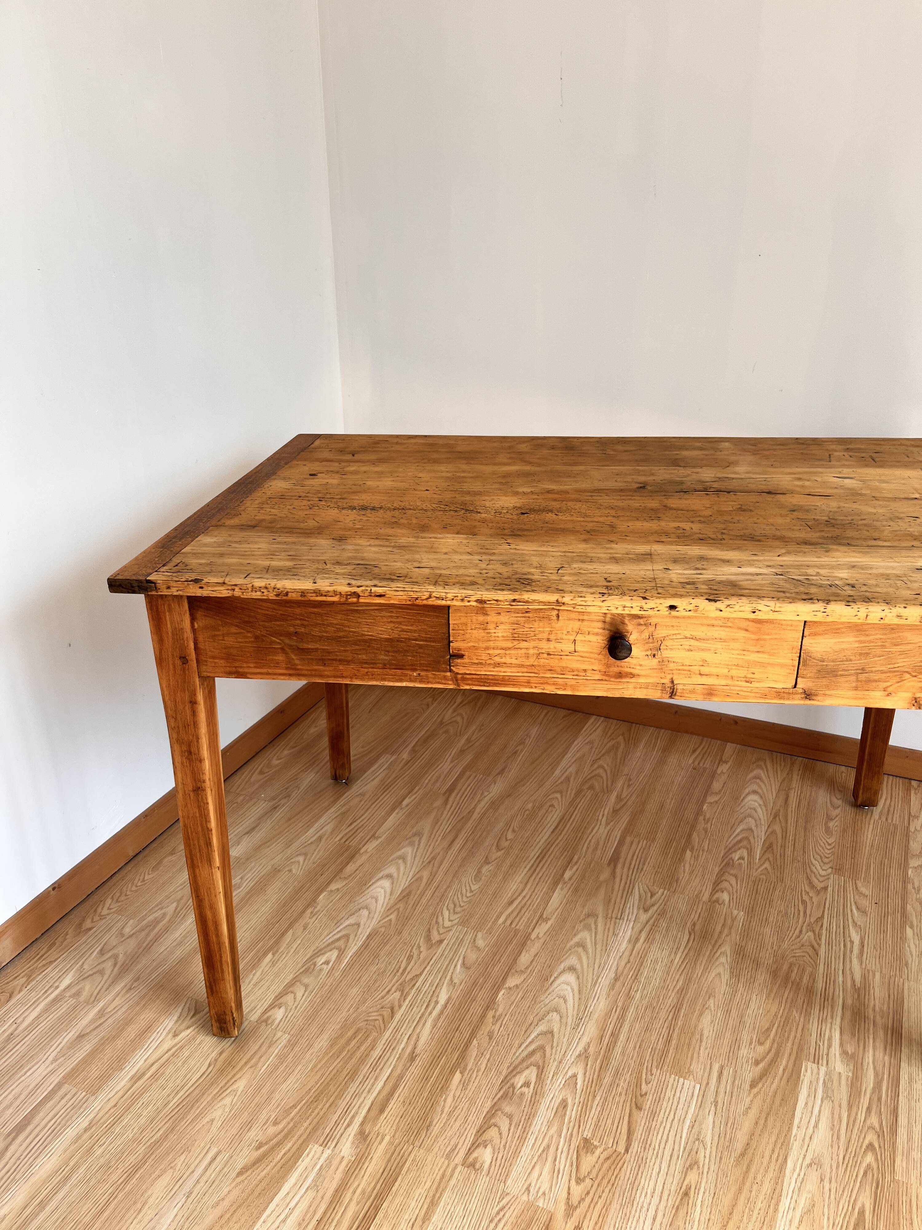 Farmhouse wooden table