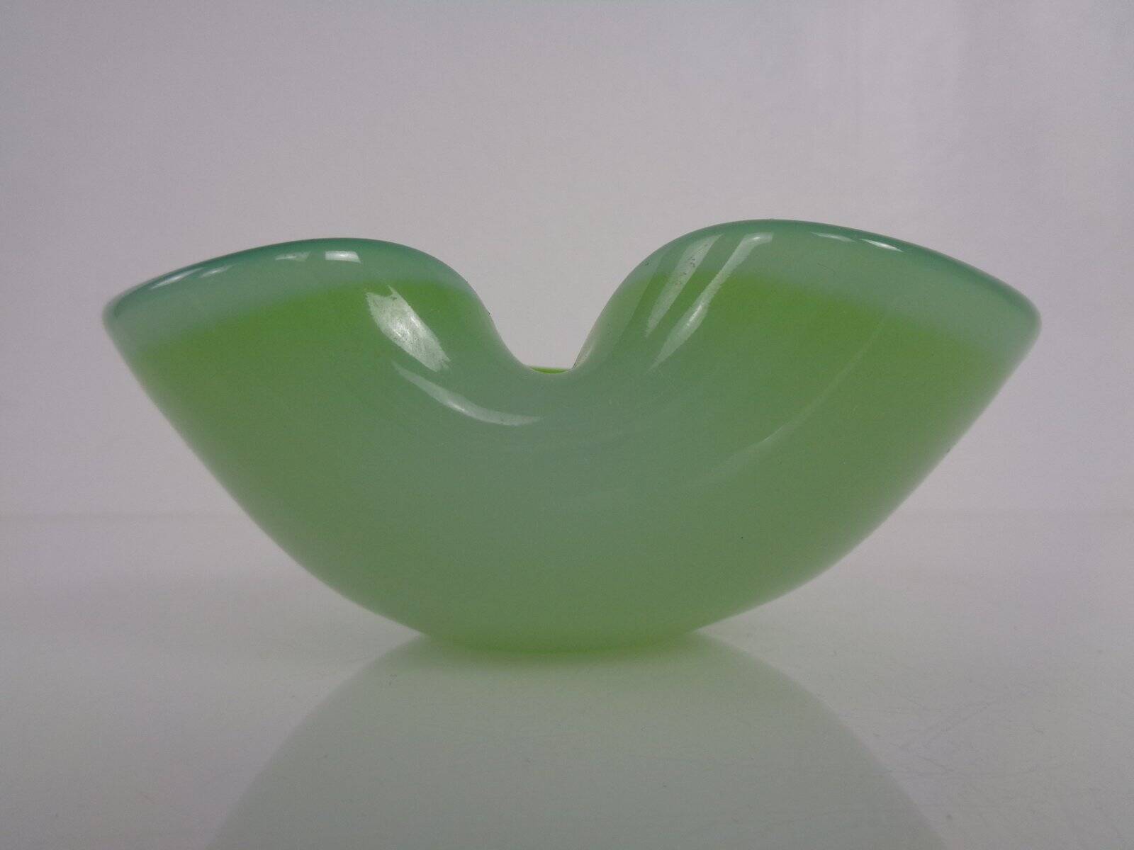 Green Sommerso Murano Glass Ashtray, Italy, 1960s
