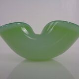 Green Sommerso Murano Glass Ashtray, Italy, 1960s