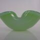 Green Sommerso Murano Glass Ashtray, Italy, 1960s