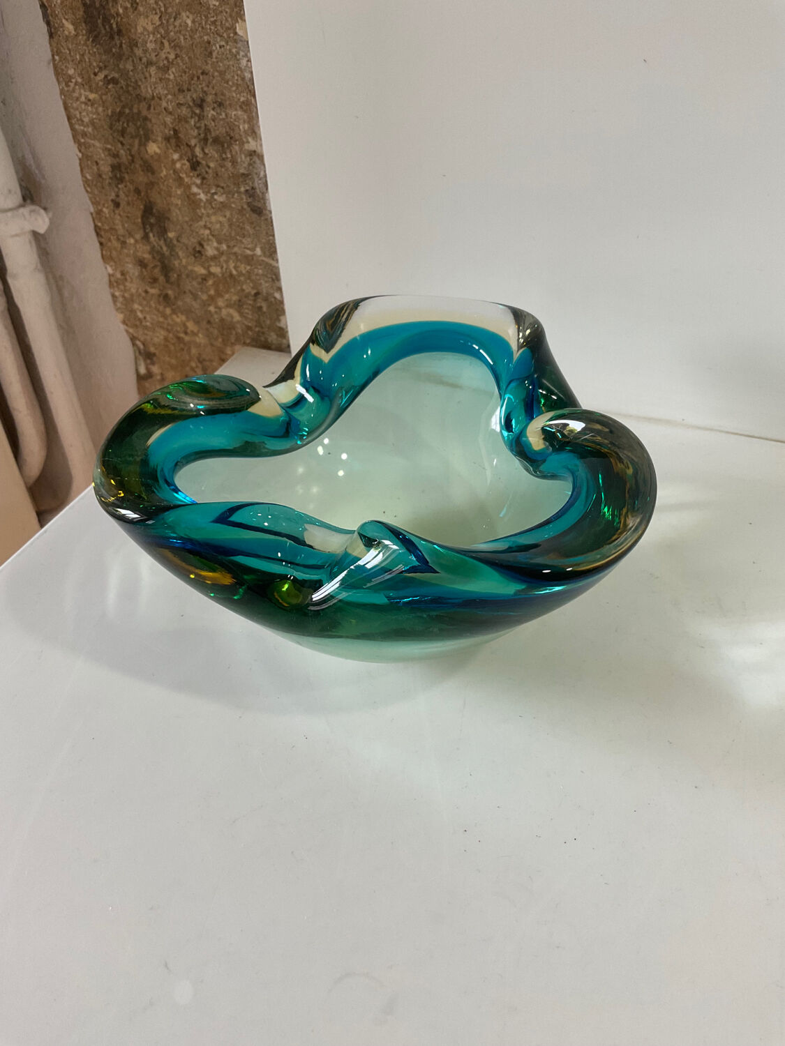 Ashtray vintage murano glass pocket 1950/1970