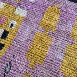 Large new purple Boujad Berber rug 165x270 cm
