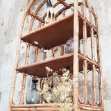 Vintage bamboo shelf