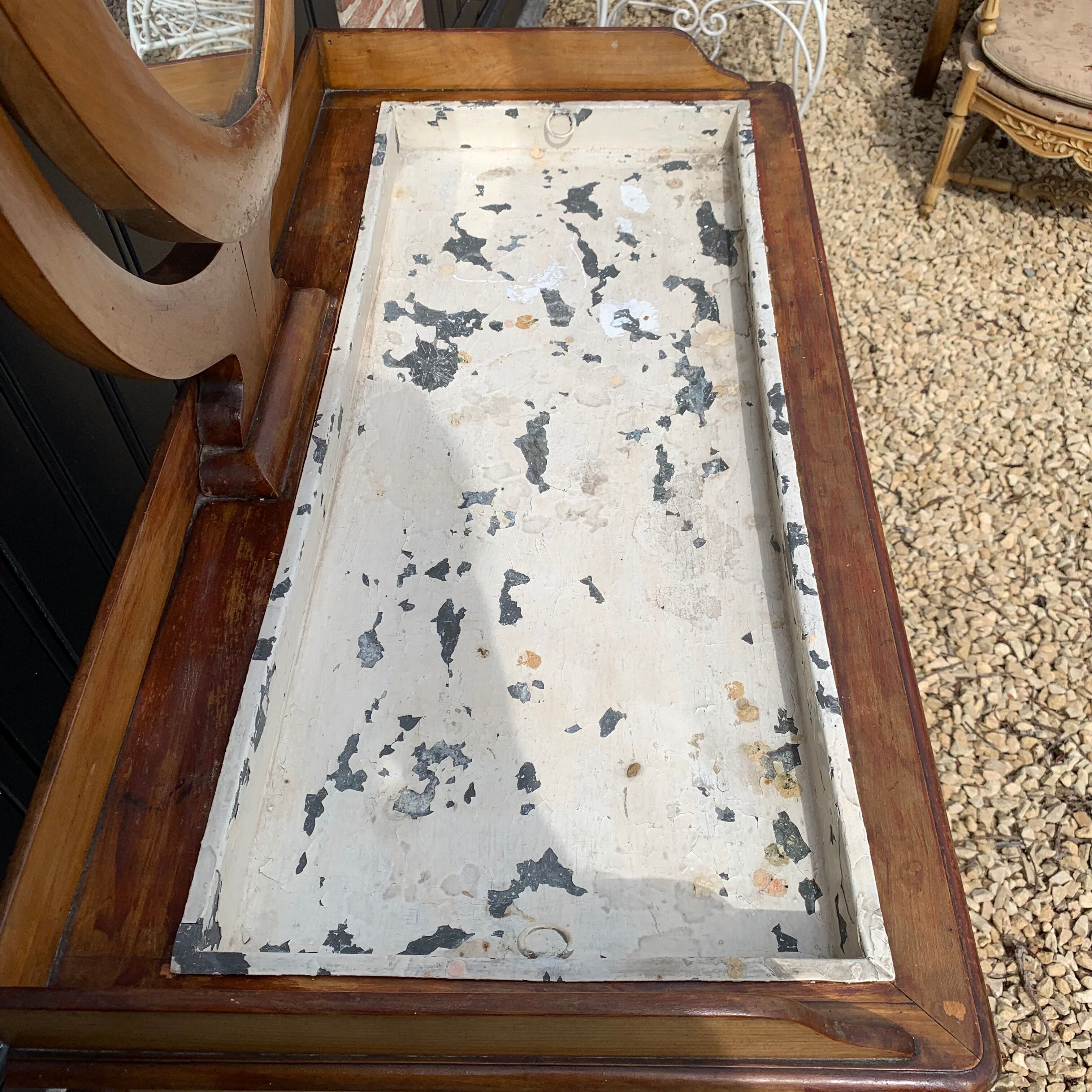 Louis-Philippe walnut vanity unit