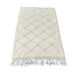 Tapis berbère en laine blanche 105x170 cm