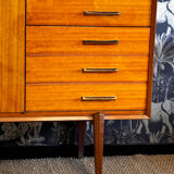 Varnished mahogany enfilade 1960