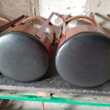 Lot of five old bistro stools