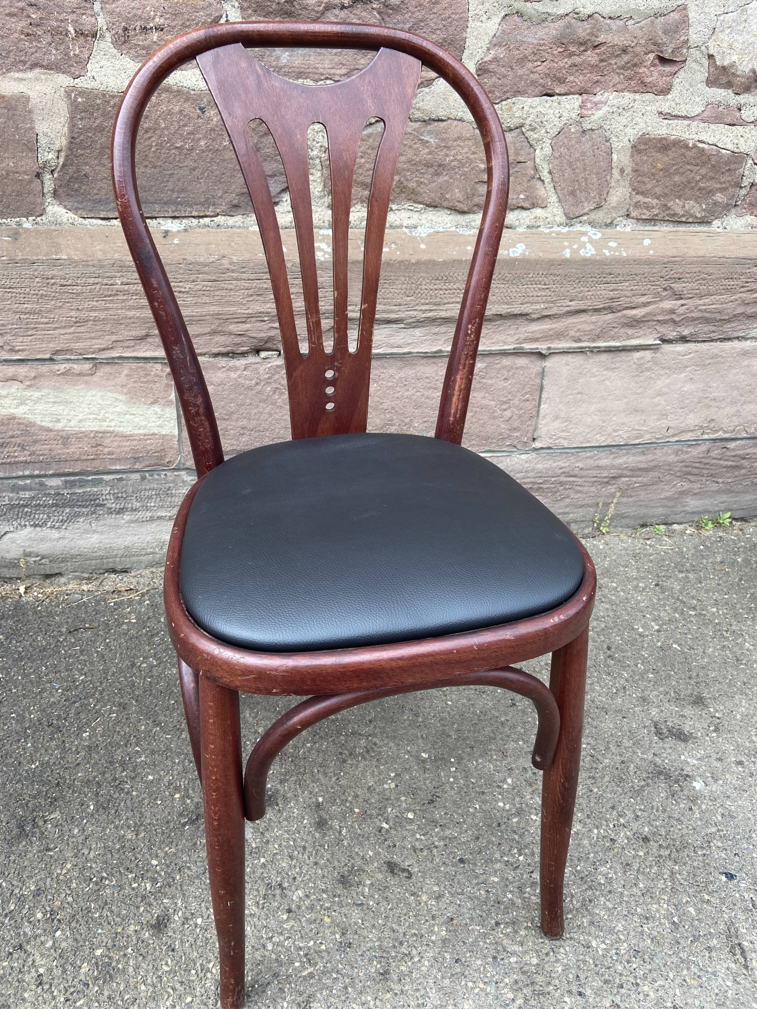 4 Viennese wooden pram chairs from the 1980s