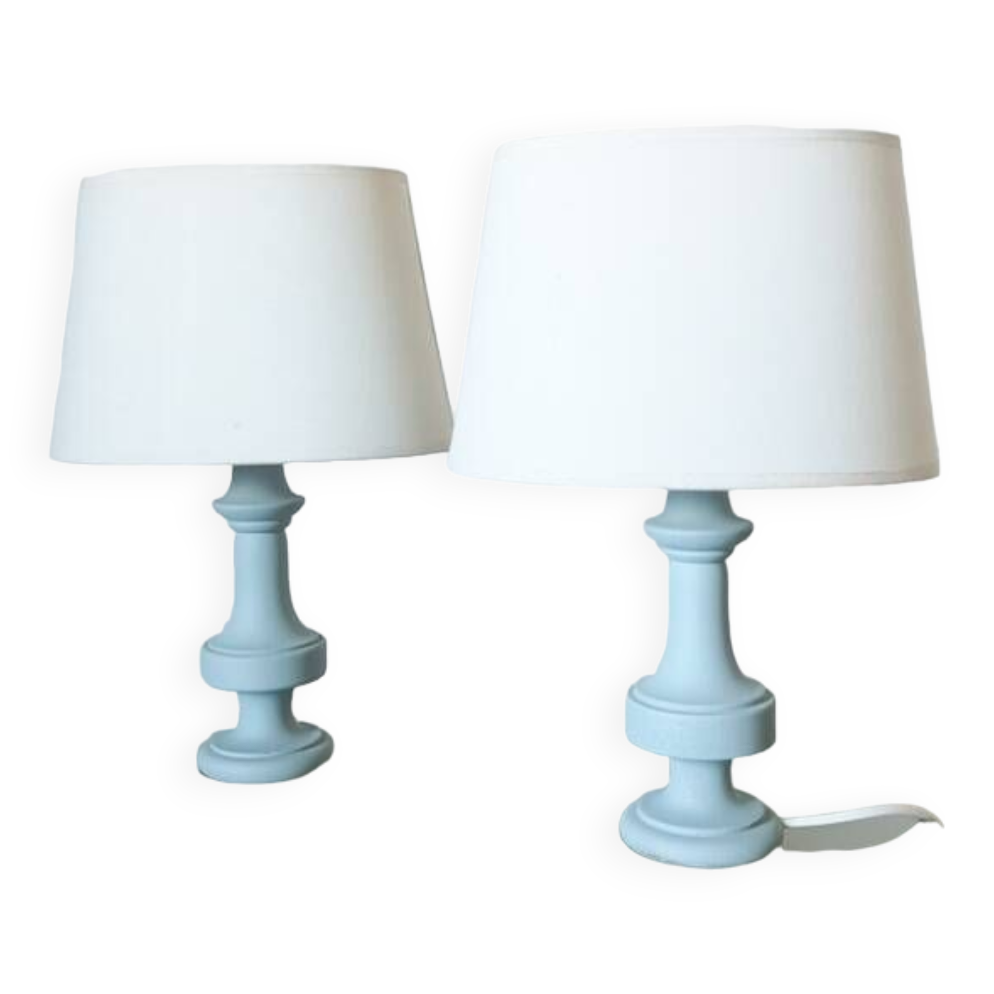 Pair of Alabaster Lamps