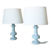 Paire de Lampes en Albâtre