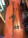 Pair of old skis and poles