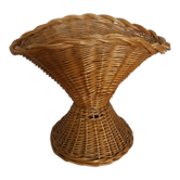 Rattan basket wicker vase cut