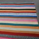 Vintage colourful flat kilim hallway rug 90x306 cm
