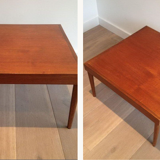 Pair of Scandinavian wooden sofa ends