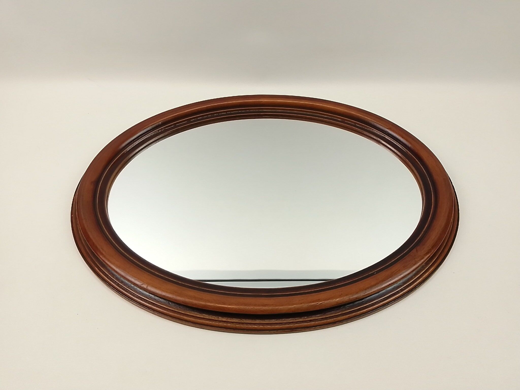 Rustic oval mirror 59 x 44 cm