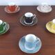Set of 6 Art Deco coffee cups Lanternier Limoges